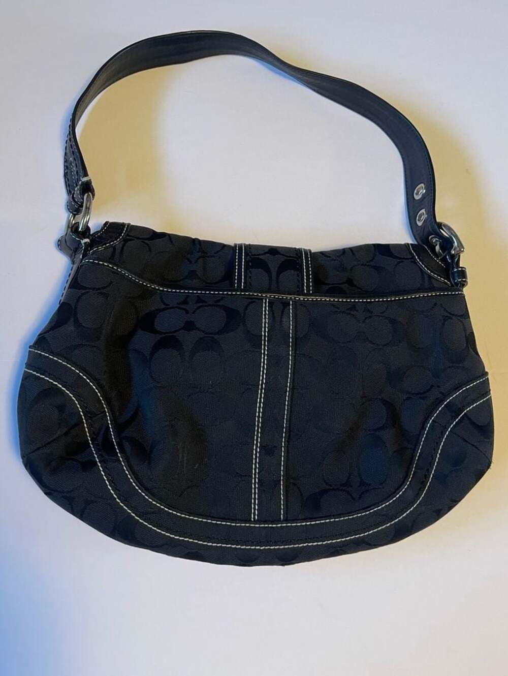 Vintage Coach Black Shoulder Bag 10297 - Picture 2 of 12